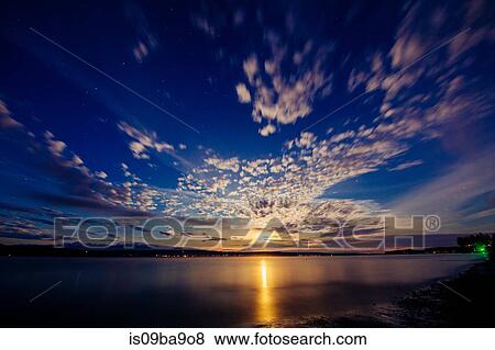 Stock Photo - Sunset, Puget Sound, Bainbridge, Washington, USA. Fotosearch