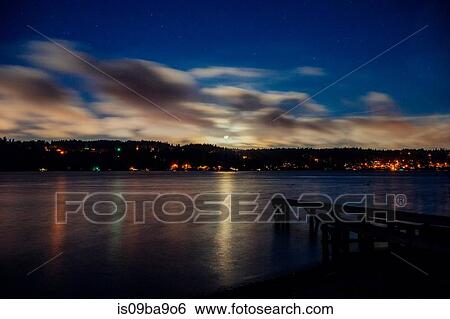 Sunset, Puget Sound, Bainbridge, Washington, USA View Large Photo Image Stock Photograph - Sunset, Puget Sound, Bainbridge, Washington, USA. Fotosearch