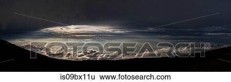 Sunset seen from mountain top, Haleakala, Maui, Hawaii View Large Photo Image Stock Photograph - Sunset seen from mountain top, Haleakala, Maui, Hawaii. Fotosearch
