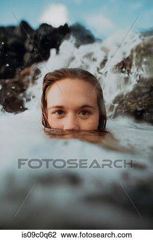 Swimmer's face emerging from sea View Large Photo Image Stock Image - Swimmer's face emerging from sea. Fotosearch