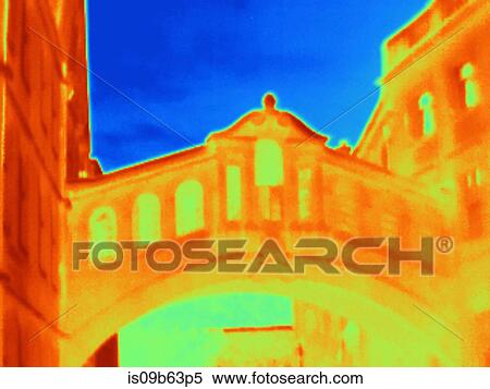 Thermal image of Bridge of Sighs, Oxford, England, UK View Large Photo Image Stock Photography - Thermal image of Bridge of Sighs, Oxford, England, UK. Fotosearch