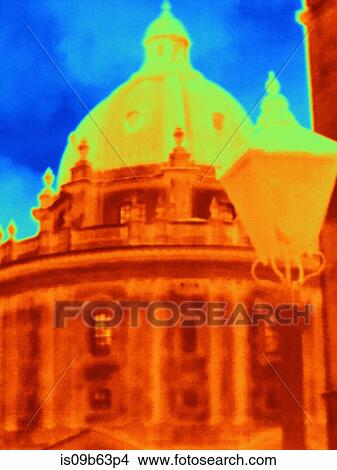Thermal image of Radcliffe Camera, Oxford, England, UK View Large Photo Image Picture - Thermal image of Radcliffe Camera, Oxford, England, UK. Fotosearch