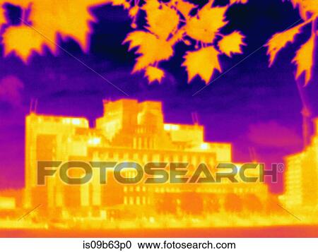 Thermal photograph of MI6 building, London, UK View Large Photo Image Stock Image - Thermal photograph of MI6 building, London, UK. Fotosearch