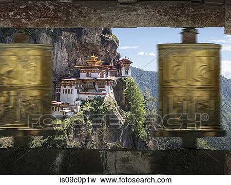 Tiger's Nest, Buddhist monastery near Paro, Bhutan View Large Photo Image Stock Photo - Tiger's Nest, Buddhist monastery near Paro, Bhutan. Fotosearch