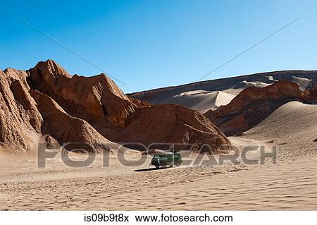 Truck on Valle de la Luna (Valley of the Moon), Atacama Desert, Chile View Large Photo Image Stock Photo - Truck on Valle de la Luna (Valley of the Moon), Atacama Desert, Chile. Fotosearch