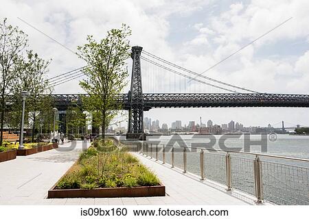 View of Williamsburg Bridge, Brooklyn, New York, US View Large Photo Image Stock Image - View of Williamsburg Bridge, Brooklyn, New York, US. Fotosearch