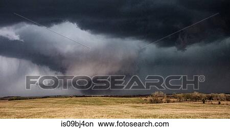 Violent EF-3 tornado, Tescott, Kansas, US View Large Photo Image Picture - Violent EF-3 tornado, Tescott, Kansas, US. Fotosearch