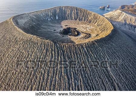Volcanic crater and texture of San Benedicto Island, Punta Baja, Baja California, Mexico View Large Photo Image Picture - Volcanic crater and texture of San Benedicto Island, Punta Baja, Baja California, Mexico. Fotosearch