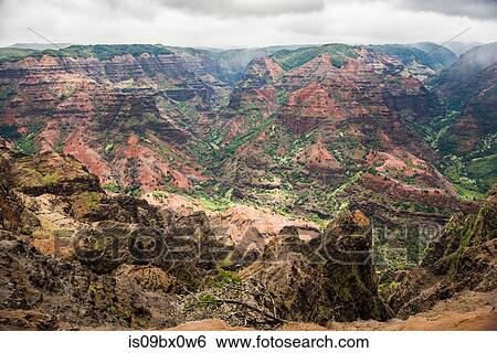 Waimea Canyon, Kauai, Hawaii View Large Photo Image Stock Photograph - Waimea Canyon, Kauai, Hawaii. Fotosearch