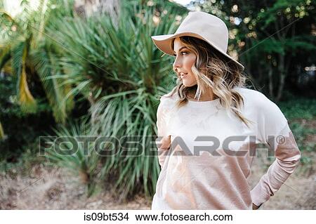 Woman enjoying walk in park, San Rafael, California, US View Large Photo Image Picture - Woman enjoying walk in park, San Rafael, California, US. Fotosearch