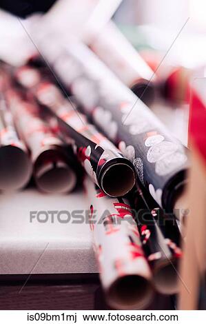Stock Image - Wrapping paper for Christmas. Fotosearch