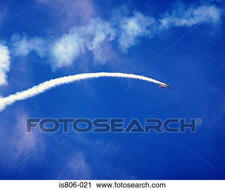 Stock Image - Aircraft acrobatics. Fotosearch