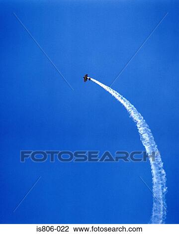Stock Image - Aircraft acrobatics. Fotosearch
