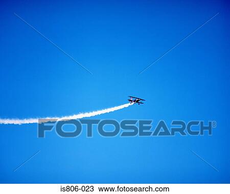 Stock Image - Aircraft acrobatics. Fotosearch