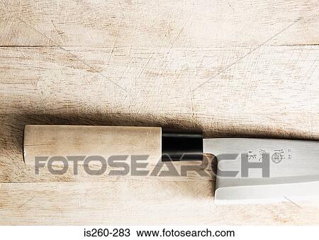 Stock Image - Kitchen knife. Fotosearch