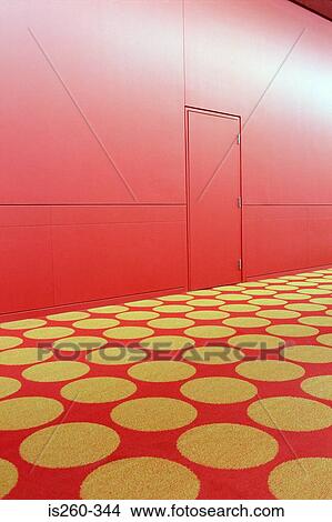 Patterned carpet in red corridor View Large Photo Image Picture - Patterned carpet in red corridor. Fotosearch