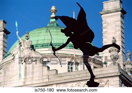Stock Image - Silhouette of Eros. Fotosearch
