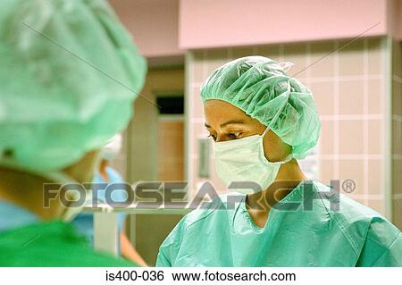 Stock Photograph - Surgical team. Fotosearch