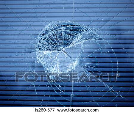 Cracked window-pane View Large Photo Image Stock Photo - Cracked window-pane. Fotosearch