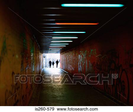 Graffiti in pedestrian passage View Large Photo Image Stock Photo - Graffiti in pedestrian passage. Fotosearch