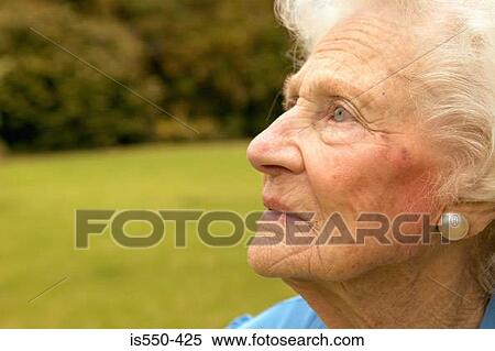 Profile of elderly woman View Large Photo Image Stock Photography - Profile of elderly woman. Fotosearch