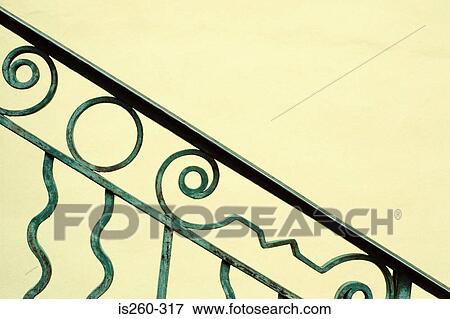 Stock Photo - Section of ornate railing. Fotosearch