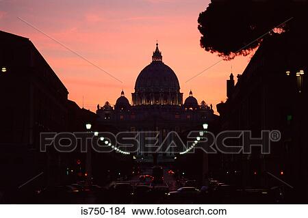 Picture - The Vatican at sunset. Fotosearch