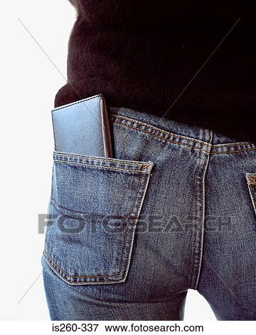 Wallet in back pocket of jeans View Large Photo Image Stock Photo - Wallet in back pocket of jeans. Fotosearch