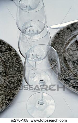 Wine glasses View Large Photo Image Stock Photo - Wine glasses. Fotosearch