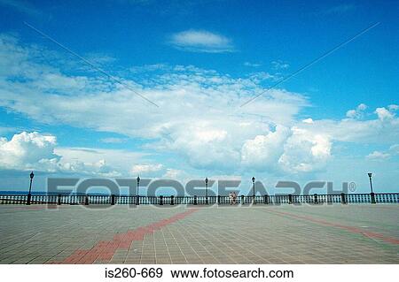 Stock Photo - Cloudy sky and horizon. Fotosearch