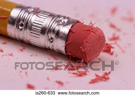 Stock Image - Eraser on pencil. Fotosearch