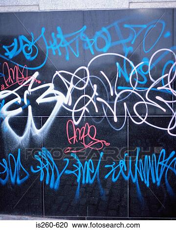 Graffiti on wall View Large Photo Image Stock Image - Graffiti on wall. Fotosearch