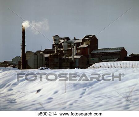 Factory near snow View Large Photo Image Picture - Factory near snow. Fotosearch