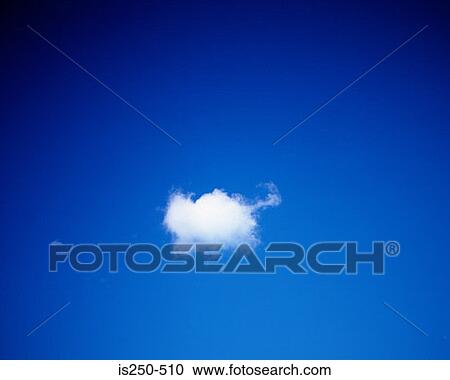 One cloud in blue sky View Large Photo Image Stock Image - One cloud in blue sky. Fotosearch