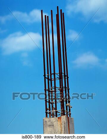Stock Photo - Rusting metal rods. Fotosearch