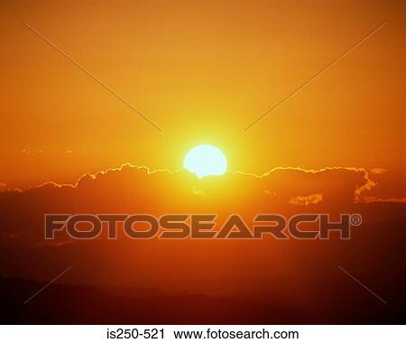Sunset over clouds View Large Photo Image Stock Image - Sunset over clouds. Fotosearch
