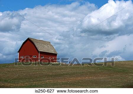 Barn on arable farm View Large Photo Image Stock Photo - Barn on arable farm. Fotosearch