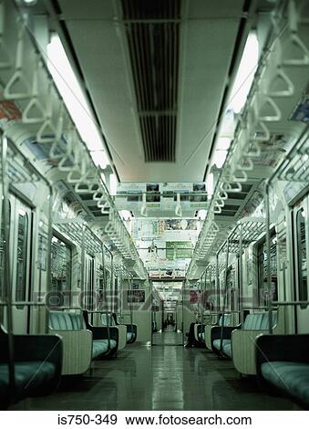 Empty subway train View Large Photo Image Stock Photo - Empty subway train. Fotosearch
