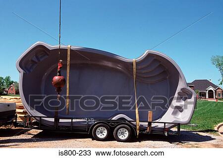 Swimming pool on a trailer View Large Photo Image Stock Image - Swimming pool on a trailer. Fotosearch