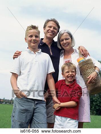 Portrait of family outdoors. View Large Photo Image Stock Photography - Portrait of family outdoors.. Fotosearch