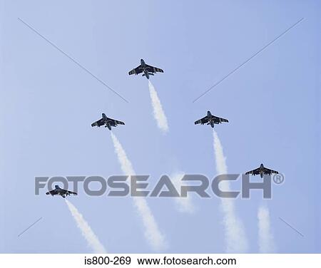 Stock Photo - Air force aerobatic team. Fotosearch