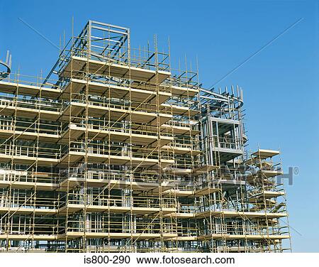 Apartment building under construction View Large Photo Image Stock Image - Apartment building under construction. Fotosearch