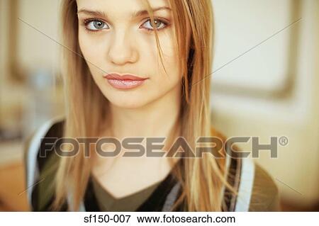Stock Photo - Attractive young woman. Fotosearch