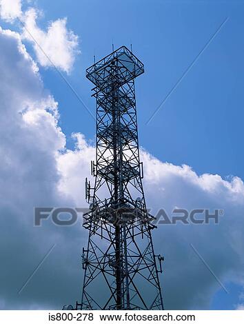 Communication tower View Large Photo Image Stock Photo - Communication tower. Fotosearch