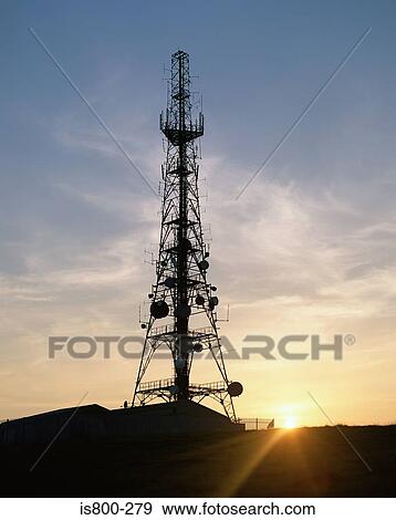 Communication tower View Large Photo Image Stock Photo - Communication tower. Fotosearch