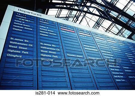 Departure board at Liverpool Street station London View Large Photo Image Picture - Departure board at Liverpool Street station London. Fotosearch