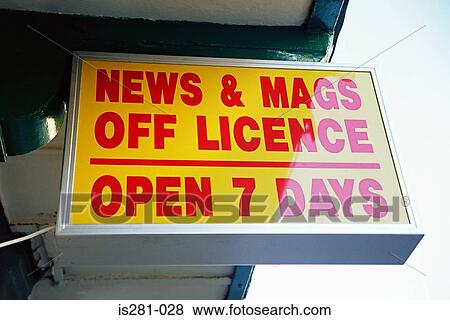 Off licence sign View Large Photo Image Stock Photo - Off licence sign. Fotosearch