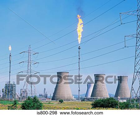 Stock Photo - Oil refinery. Fotosearch