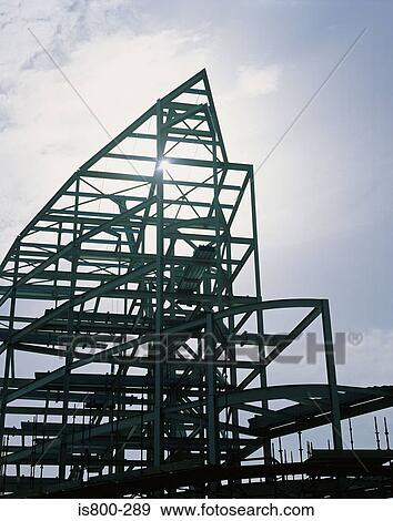 Silhouette of steel framework View Large Photo Image Stock Photo - Silhouette of steel framework. Fotosearch