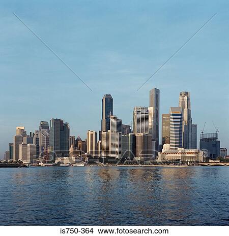 Picture - Singapore skyline. Fotosearch